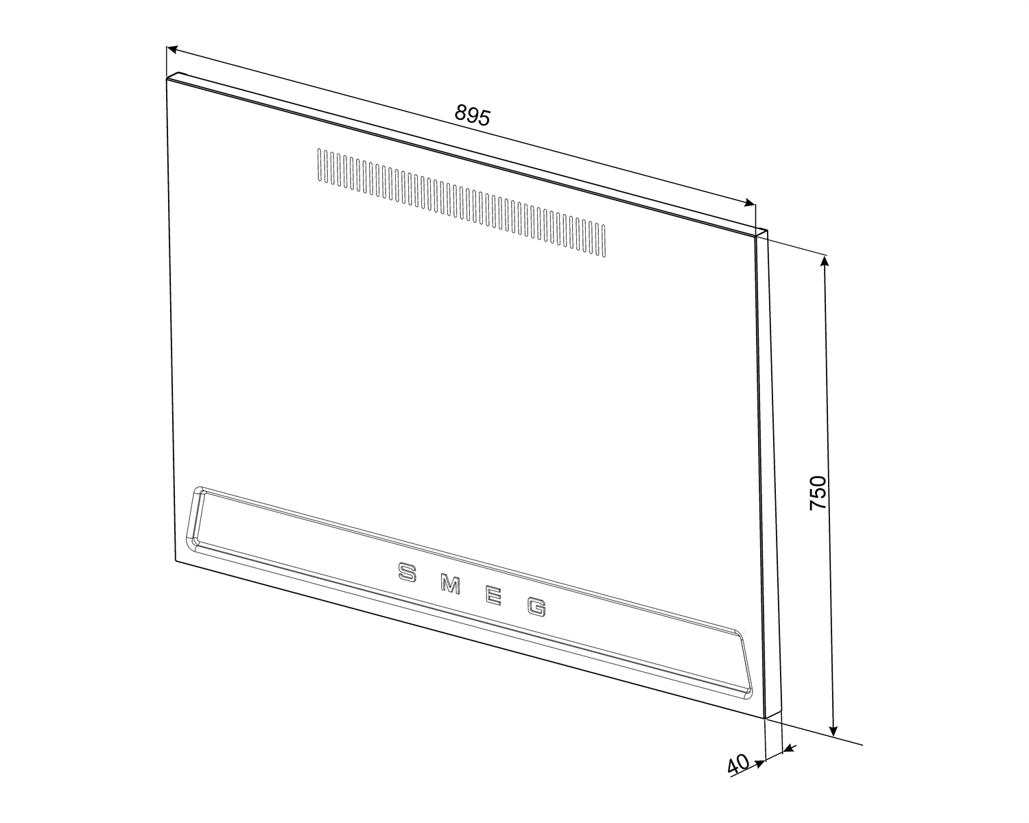 Схема встраивания Smeg KIT1TR9N